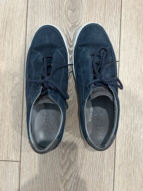 Sperry Navy Blue Top-Sider Suede Sneakers Size 7